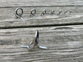 Double Foot K Style Frame - silver with black inserts image 0