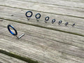 Single Foot Guide Set - Chrome Plated with Blue Ceramic Insert image 0