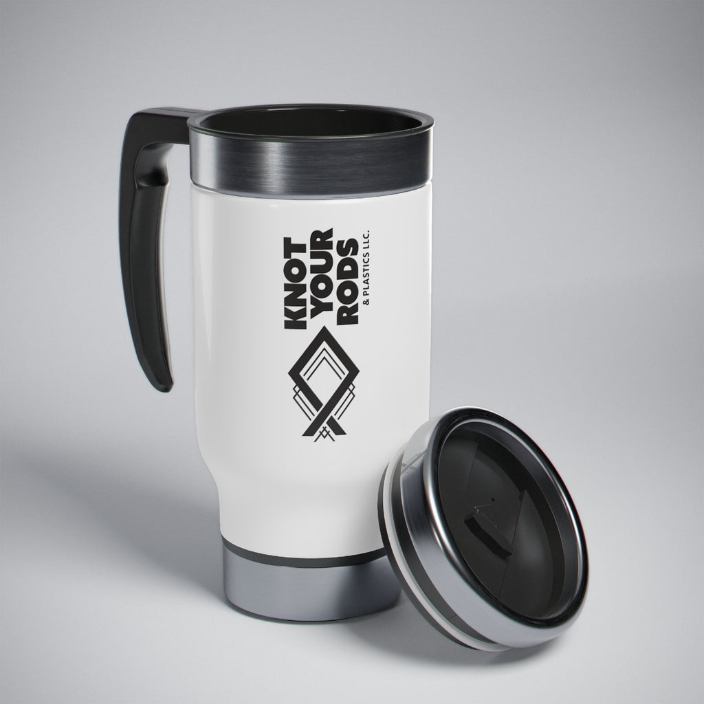 Stainless Steel Travel Mug with Handle, 14oz image 1