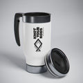 Stainless Steel Travel Mug with Handle, 14oz image 0